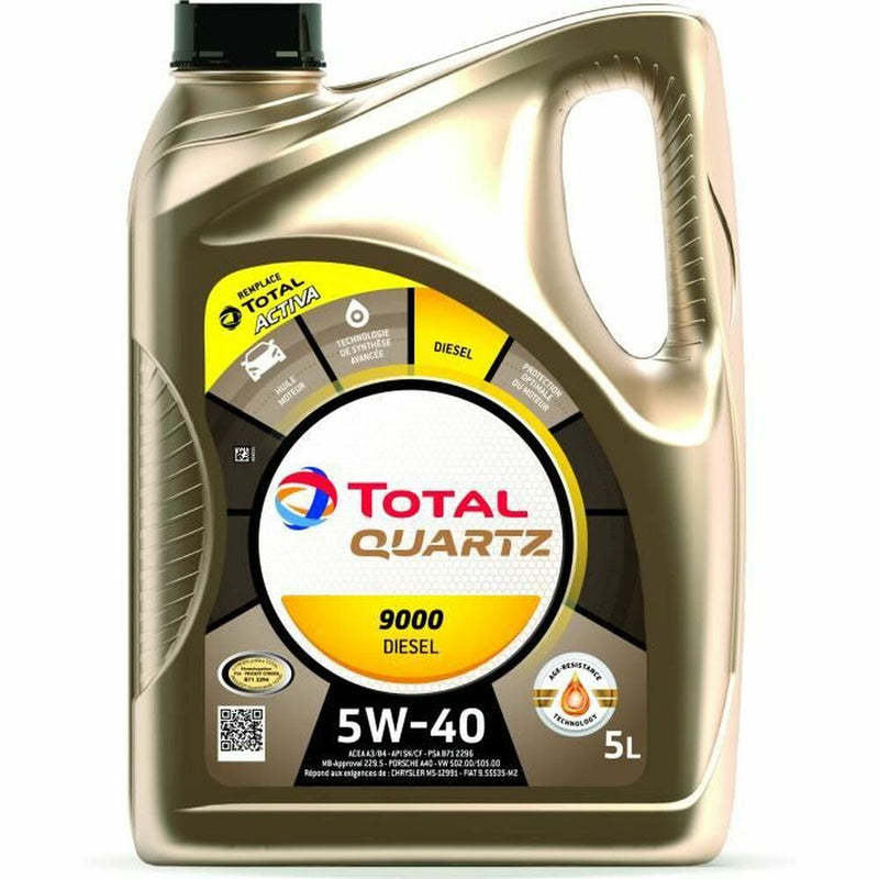 Car Motor Oil Total QUARTZ 9000 5 L Diesel 5W40
