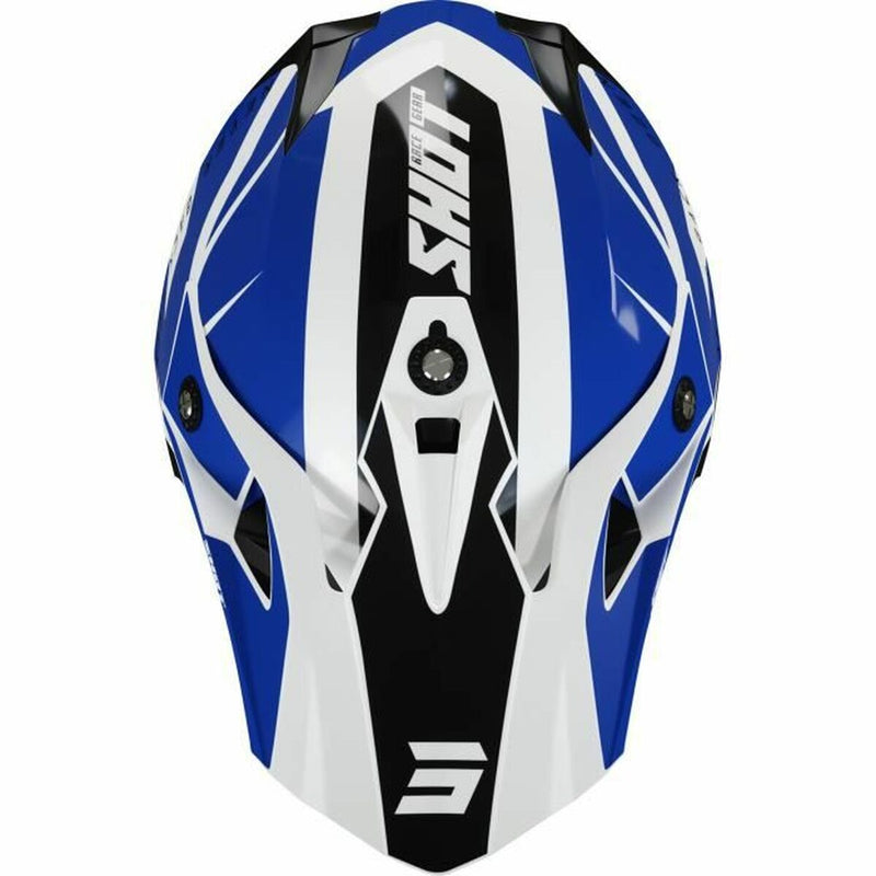 Full Face Helmet Shot Race Gear Pulse Revenge Blue/White