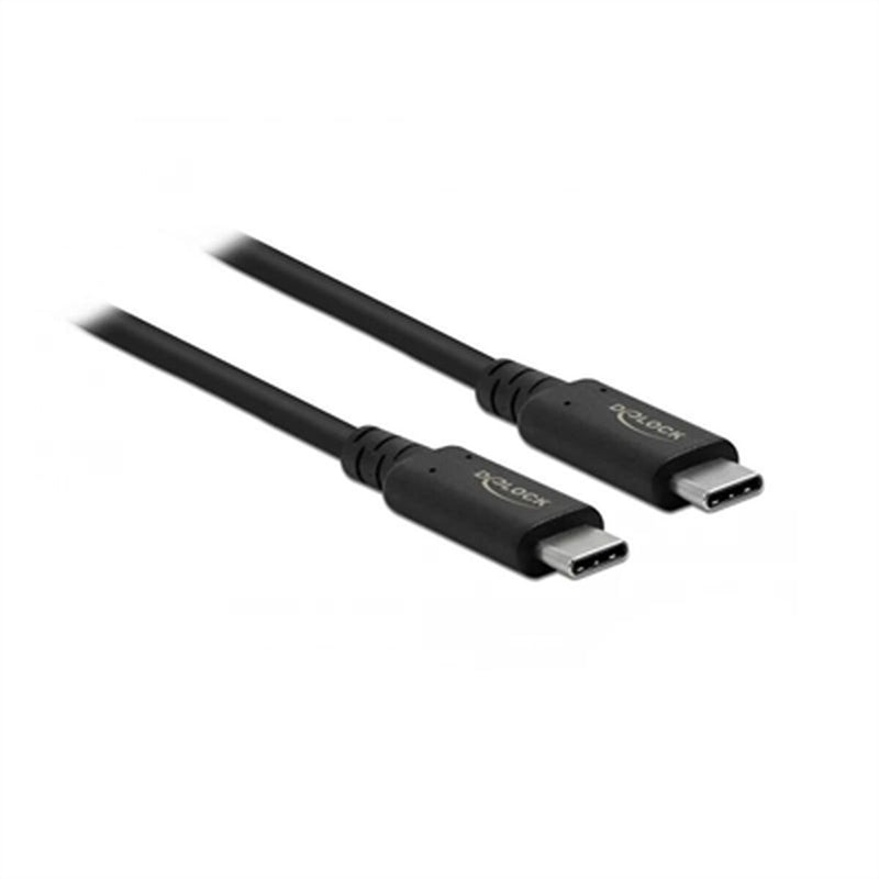 Cable USB C DELOCK 86979 Black 80 cm
