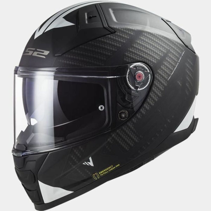 Full Face Helmet LS2 LS2V2SBW Black