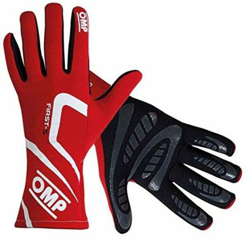 Men's Driving Gloves OMP First-S Red (Size M)