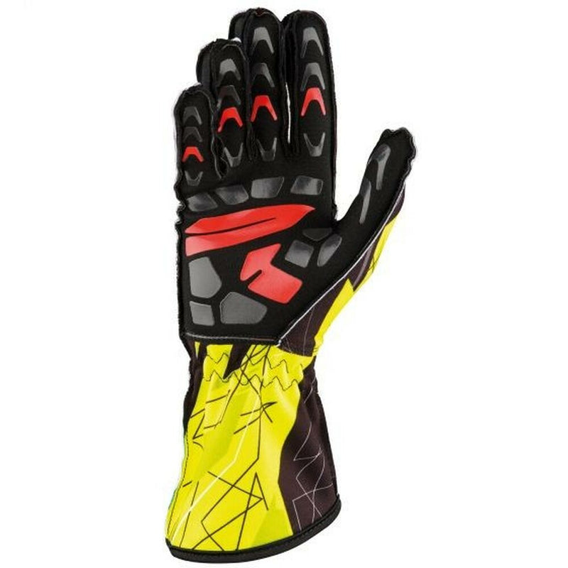 Karting Gloves OMP KS-2 ART Size L Yellow