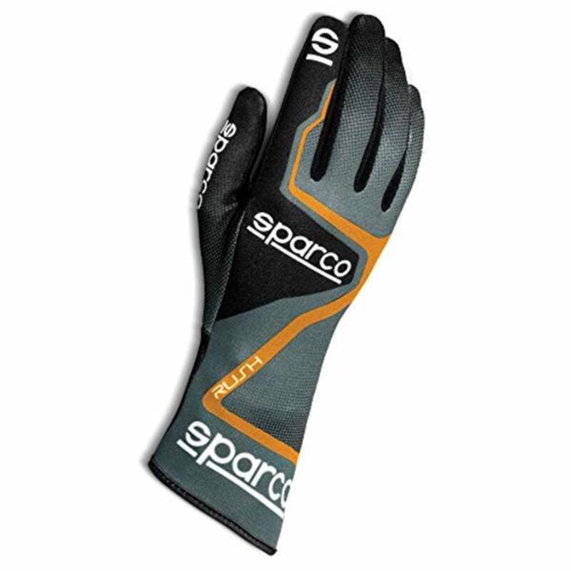 Men's Driving Gloves Sparco Rush 2020 Grey (Size 8)