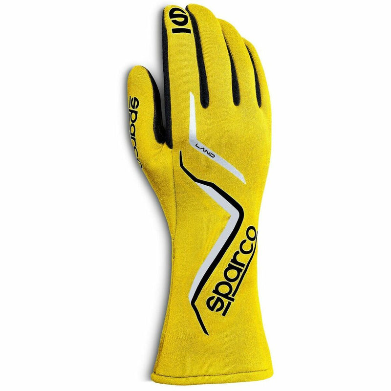 Men's Driving Gloves Sparco LAND Yellow