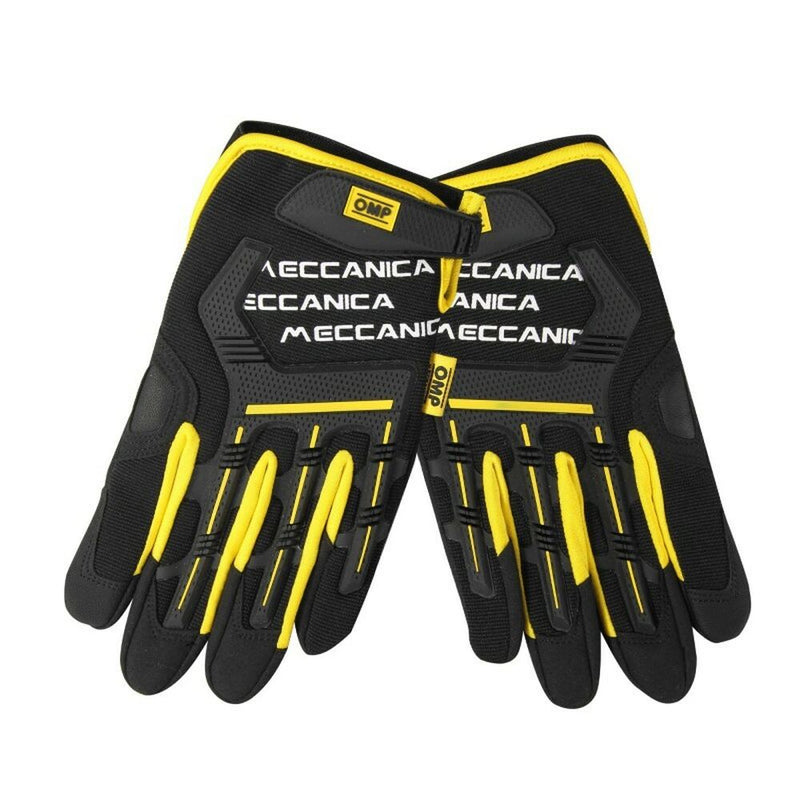 Mechanic's Gloves OMP MECH L Yellow/Black