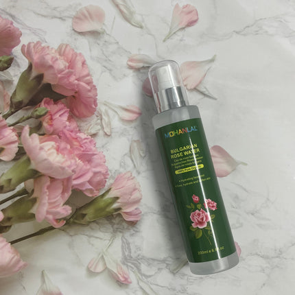 MOHANLAL® XL BULGAARSE 100% ROZENWATER ARGANOLIE 200ML | gezichtsreiniger, haarconditioner, make-up remover, toner
