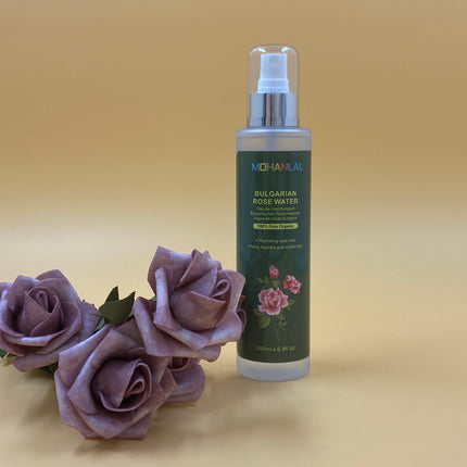 MOHANLAL® XL BULGAARSE 100% ROZENWATER ARGANOLIE 200ML | gezichtsreiniger, haarconditioner, make-up remover, toner