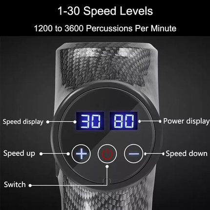 MOHANLAL® XL Massage Acupressuur Compressie Shiatsu Vibratie Klop & Rolmassage LED touchscreen met 6 massagekoppen in luxe koffer | Professioneel hand massage apparaat