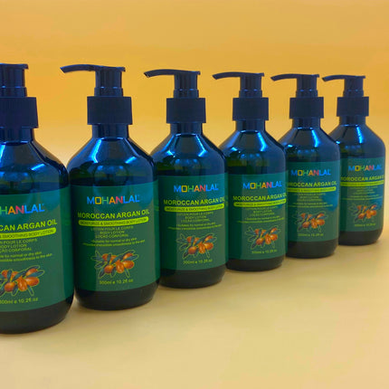 MOHANLAL® XL ARGAN OLIE BODY LOTION 300ML | universeel, verheldert de huid en egaliseert de tint, voedend en verfrissend | alle soorten huid
