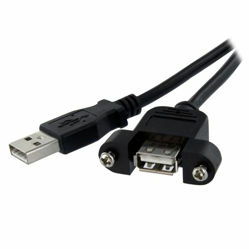 USB Cable Startech USBPNLAFAM2 Black 0,6 m