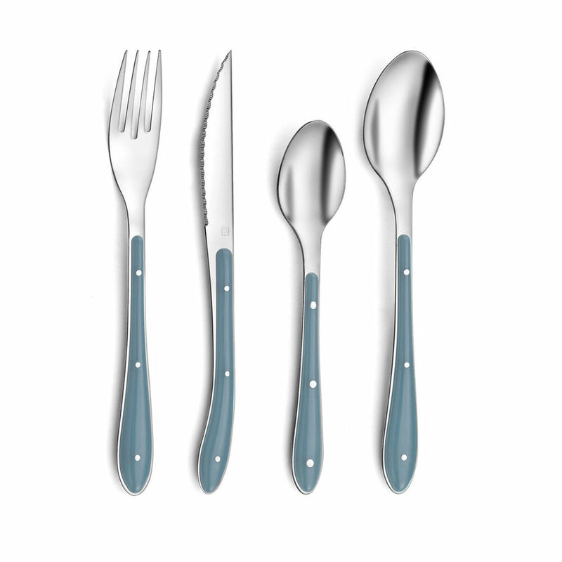 Cutlery Amefa Bistro Blue Metal (24 pcs)