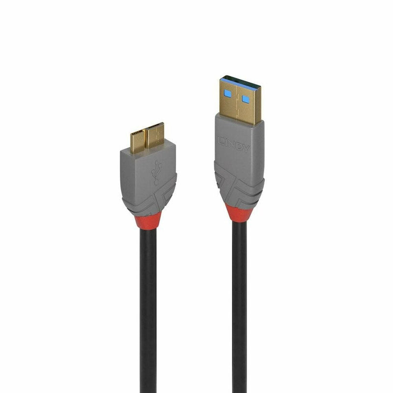 USB Cable LINDY 36765 Black 50 cm (1 Unit)