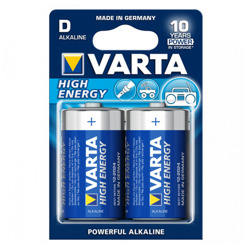 Batterij Varta LR20 D 1,5 V 16500 mAh High Energy (2 pcs) Blauw