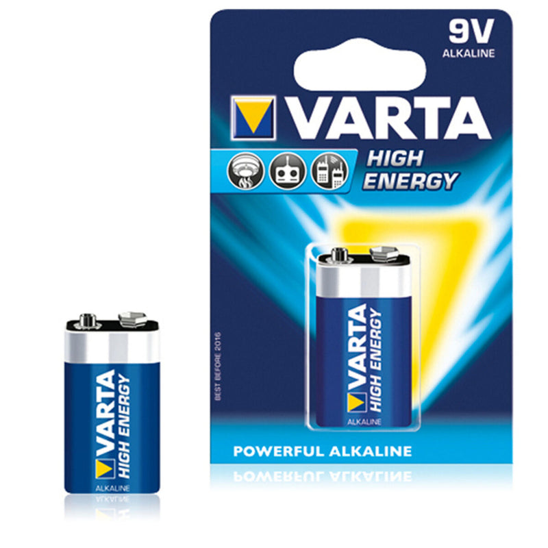 Batterij Varta 6LR61 9 V 580 mAh High Energy Blauw