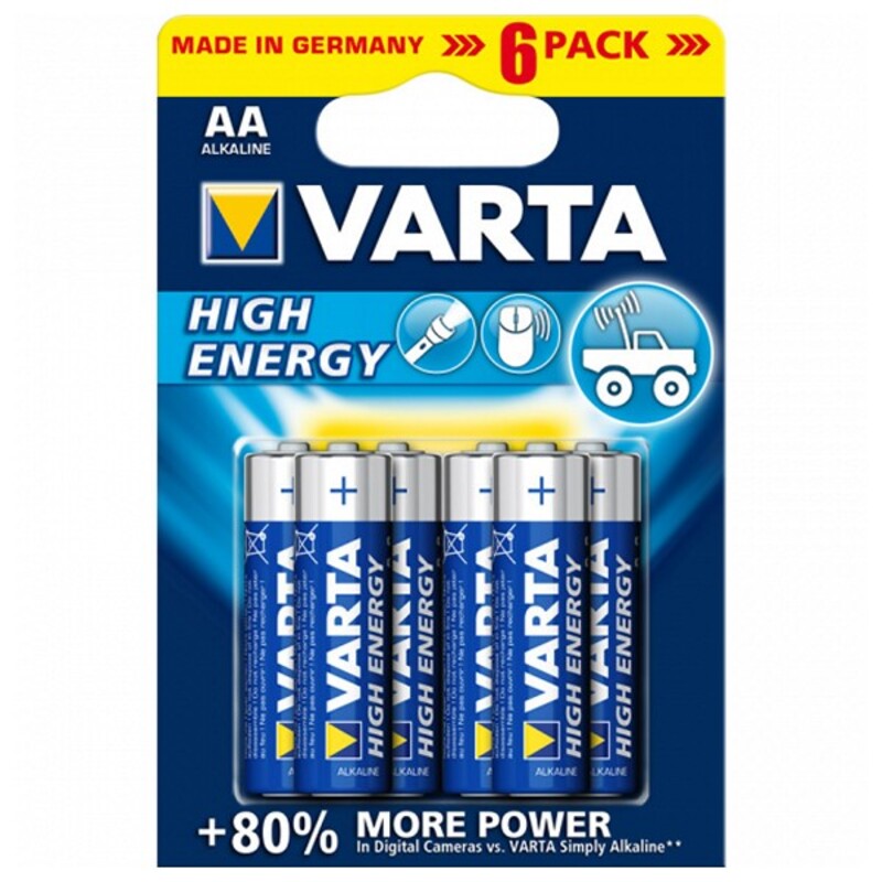 Alkalinebatterij Varta 4906121446 AA High Energy 1.5 V (6 Onderdelen)