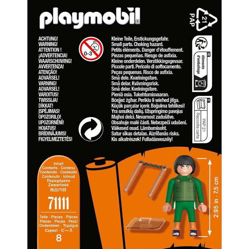 Figure Playmobil Naruto Shippuden - Guy 71111 8 Pieces