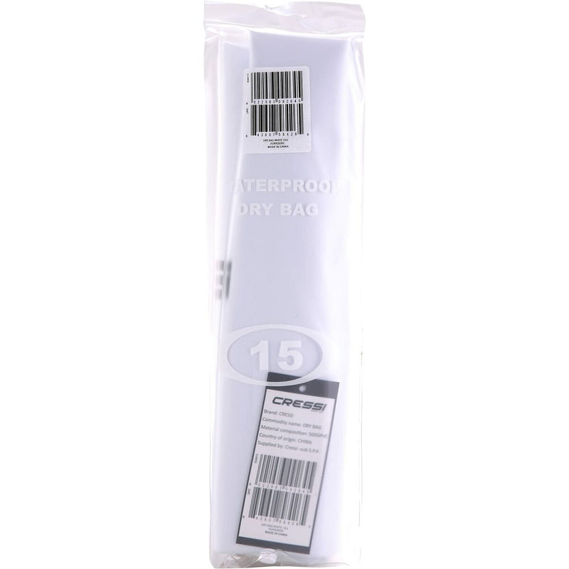 Waterproof Bag Cressi-Sub PVC White 15 L