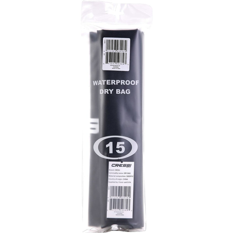 Waterproof Bag Cressi-Sub BUA 928905 15 L PVC Black
