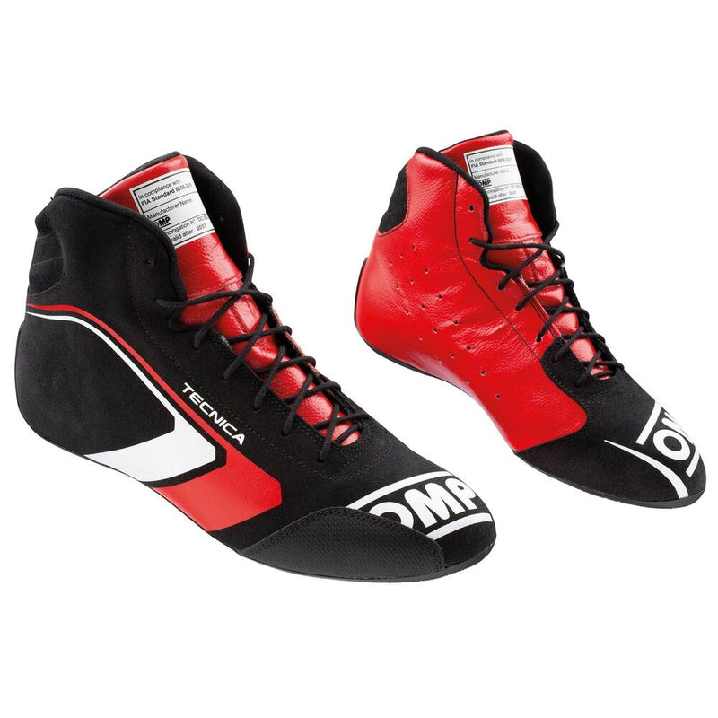 Racing Ankle Boots OMP ONE EVO TECNICA Black/Red 44