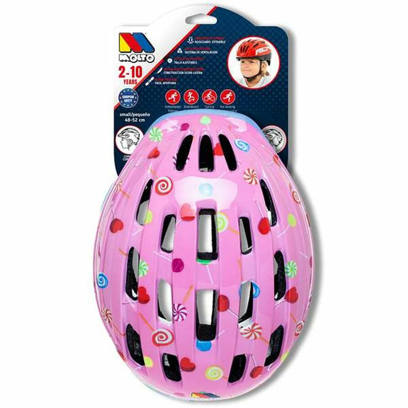 Children's Cycling Helmet Moltó Pink 48-53 cm