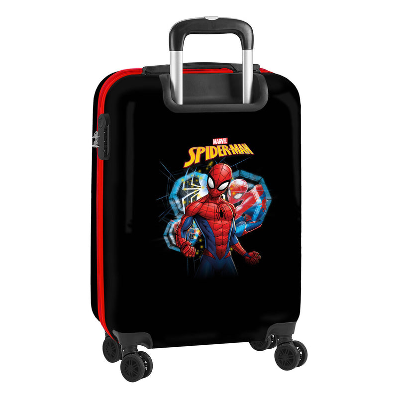 Cabin suitcase Spiderman Hero Black 20'' 34,5 x 55 x 20 cm