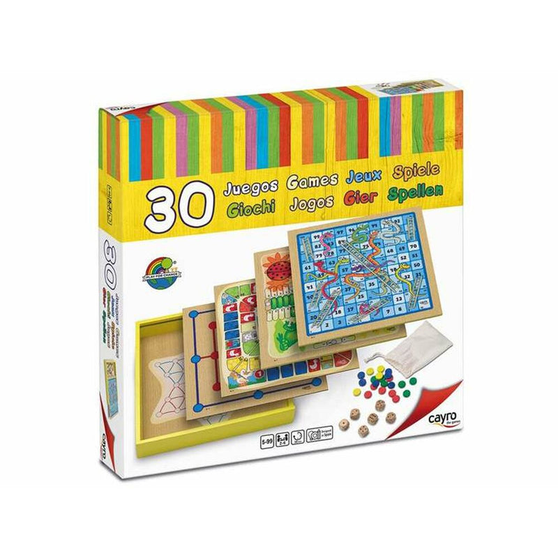 Board game Cayro 30 Games (31 x 31 x 5.5 cm) Wood
