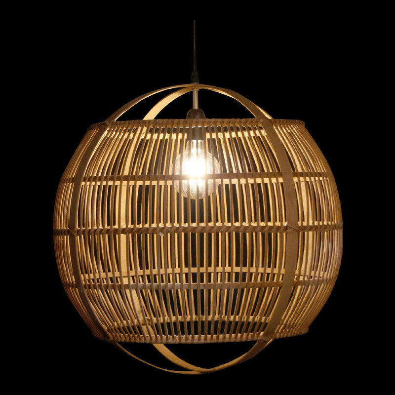 Ceiling Light DKD Home Decor Bamboo Rattan (55.5 x 55.5 x 55 cm)