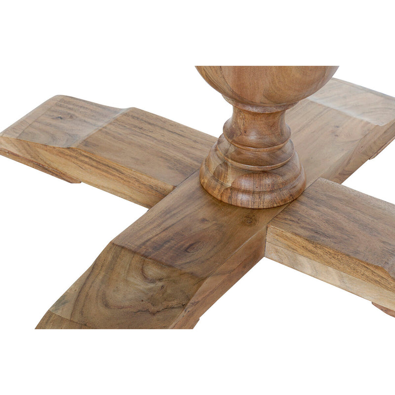 Dining Table DKD Home Decor Brown Acacia (130 x 130 x 75 cm)