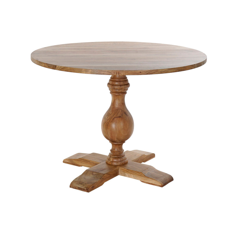 Dining Table DKD Home Decor Brown Acacia (130 x 130 x 75 cm)