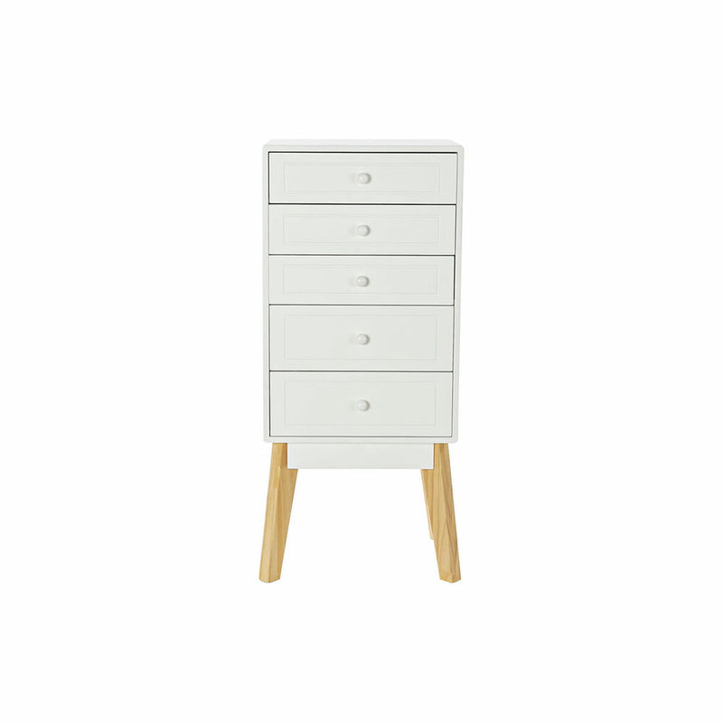 Chest of drawers DKD Home Decor Natural MDF White (40 x 30 x 90 cm)