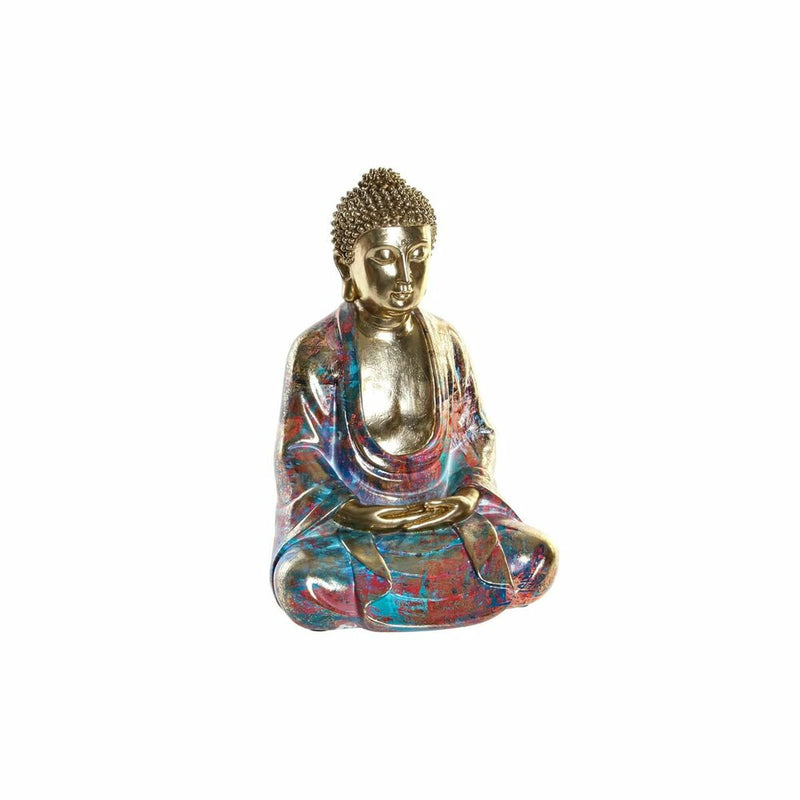 Decorative Figure DKD Home Decor Golden Buddha Resin (22 x 17.5 x 32 cm)