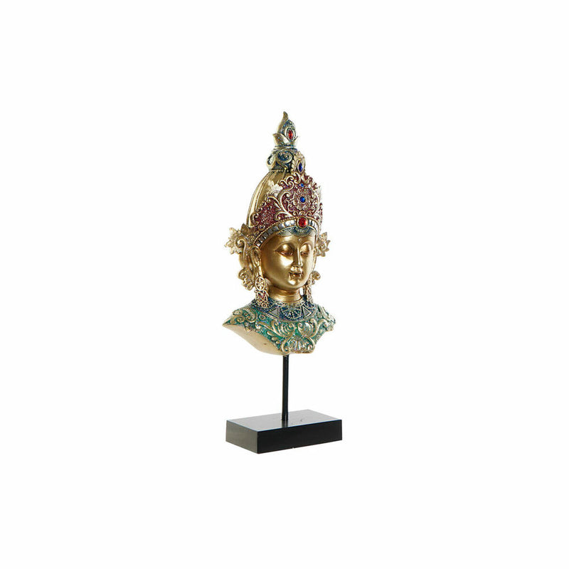 Decorative Figure DKD Home Decor Golden Metal Buddha Resin (15 x 7 x 38 cm)