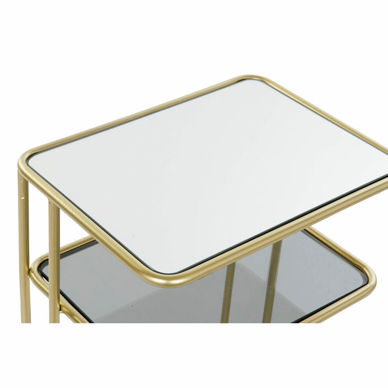 Side table DKD Home Decor Mirror Crystal Golden Metal (40 x 31 x 61 cm)