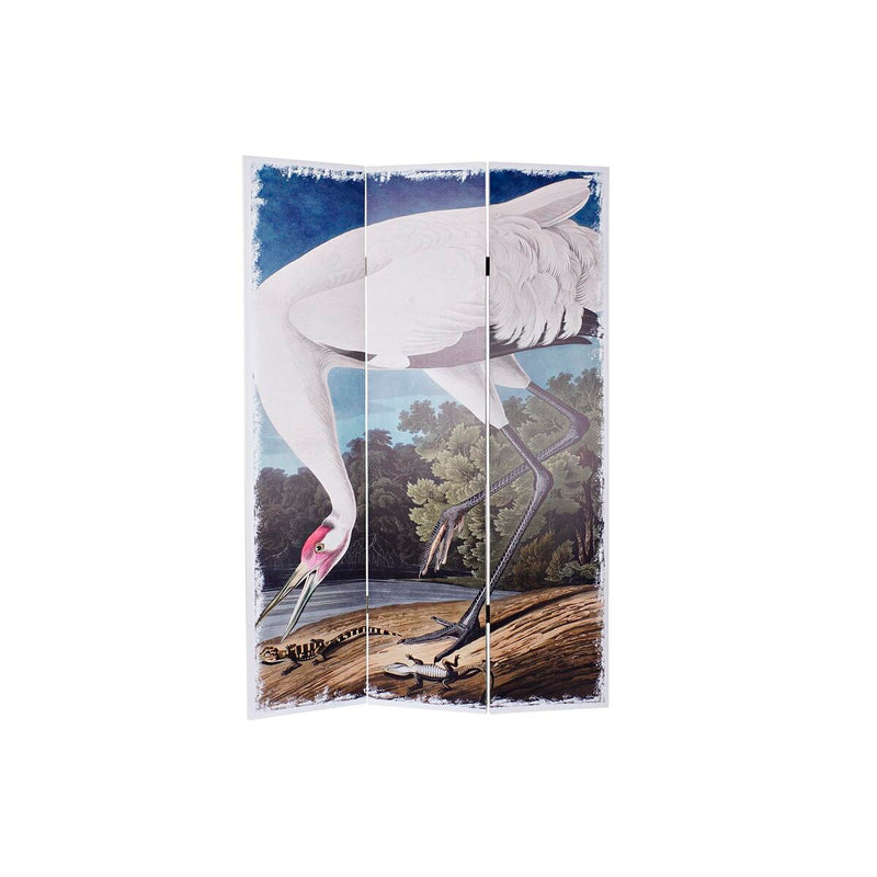 Folding screen DKD Home Decor Canvas Pinewood (120 x 2,5 x 180 cm)
