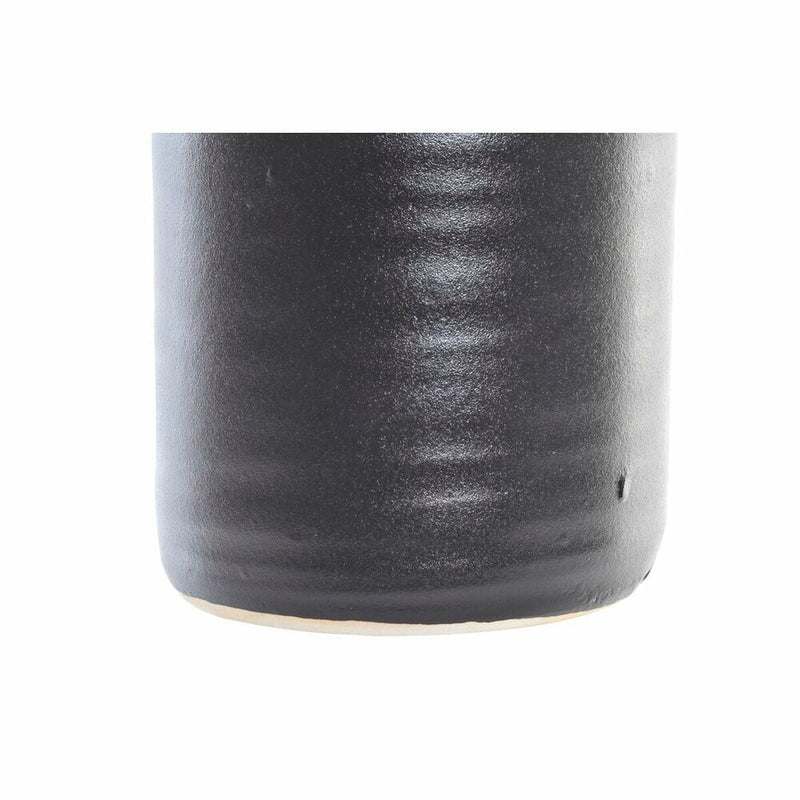 Vase DKD Home Decor Porcelain Black Modern (13 x 13 x 40 cm)