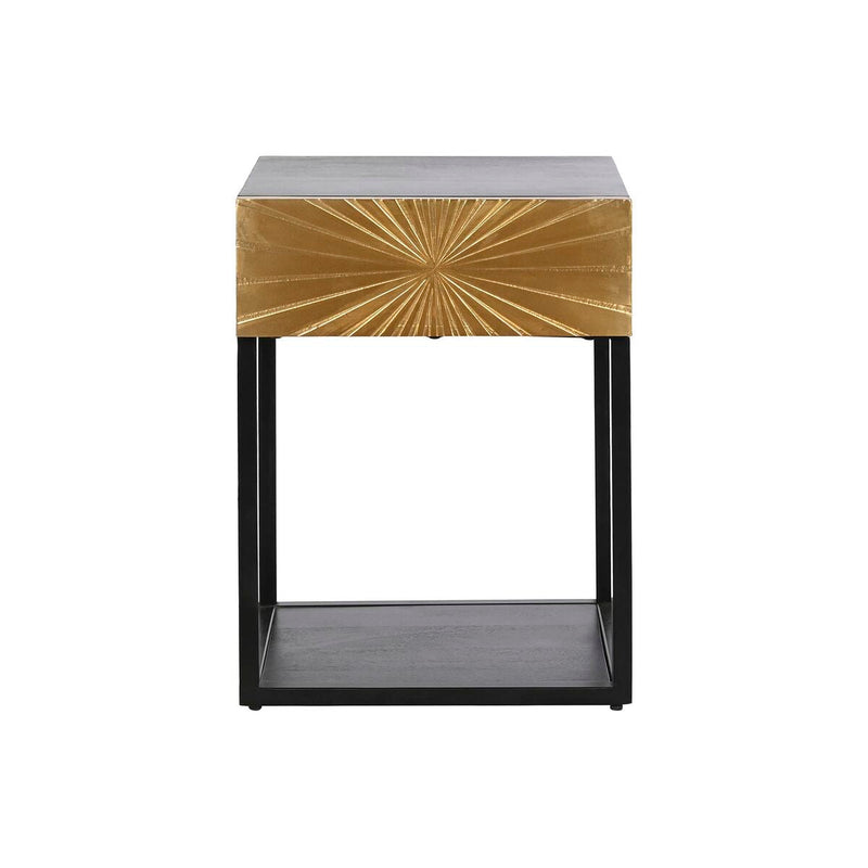 Nightstand DKD Home Decor Golden Metal Wood (35 x 40 x 55 cm)