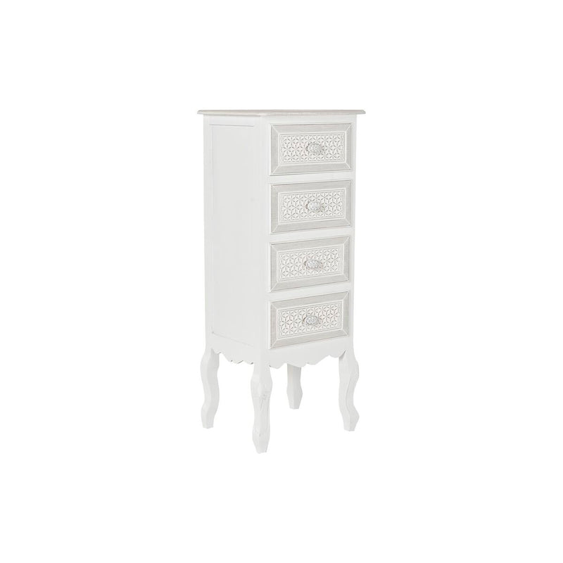 Chest of drawers DKD Home Decor Wood White MDF Wood (40 x 34 x 101 cm)