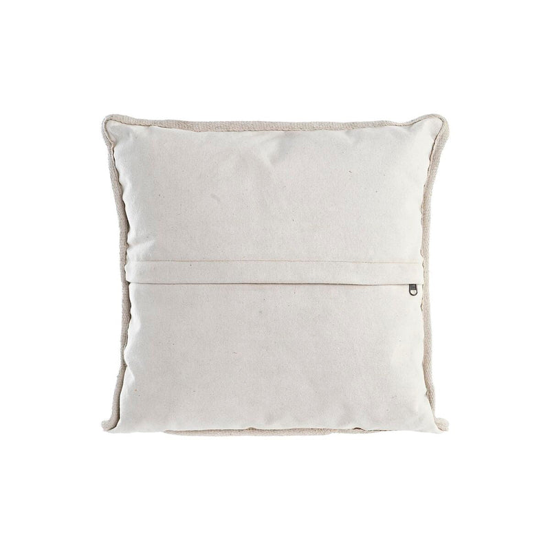 Cushion DKD Home Decor Grey Polyester Leather Star Aluminium White Vintage (45 x 15 x 45 cm)