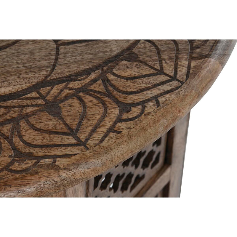 Side table DKD Home Decor Brown Mango wood (54 x 54 x 53 cm)