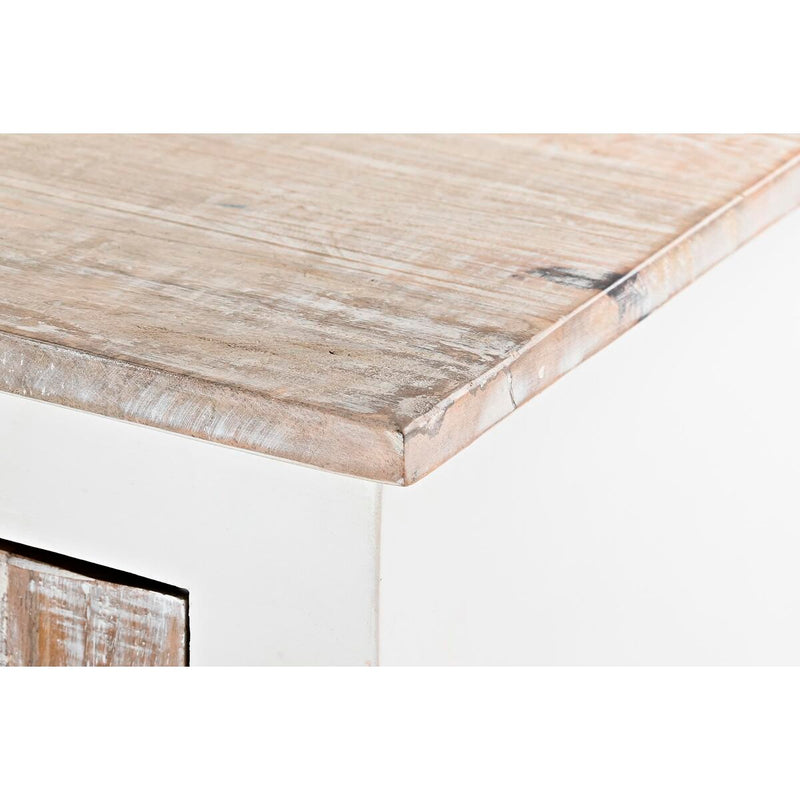 Sideboard DKD Home Decor Natural White Light brown Mango wood (210 x 40 x 82 cm)