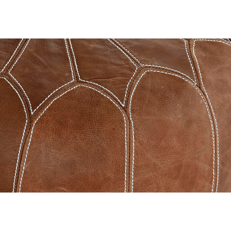 Occasional Furniture DKD Home Decor Brown Leather (48 x 48 x 35 cm)