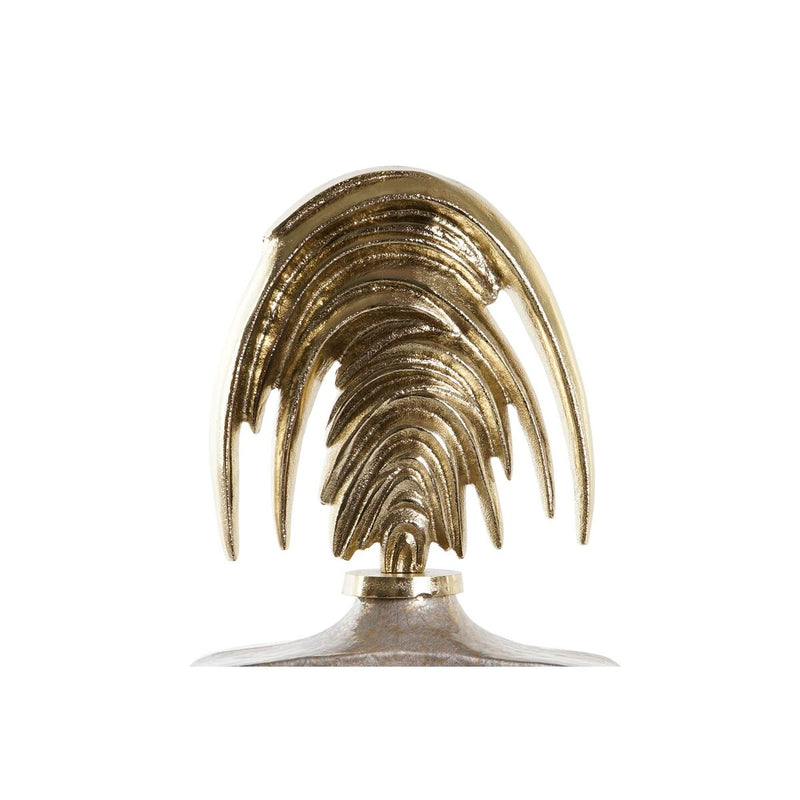 Vase DKD Home Decor Crystal Beige Golden Aluminium (33 x 15 x 58 cm)