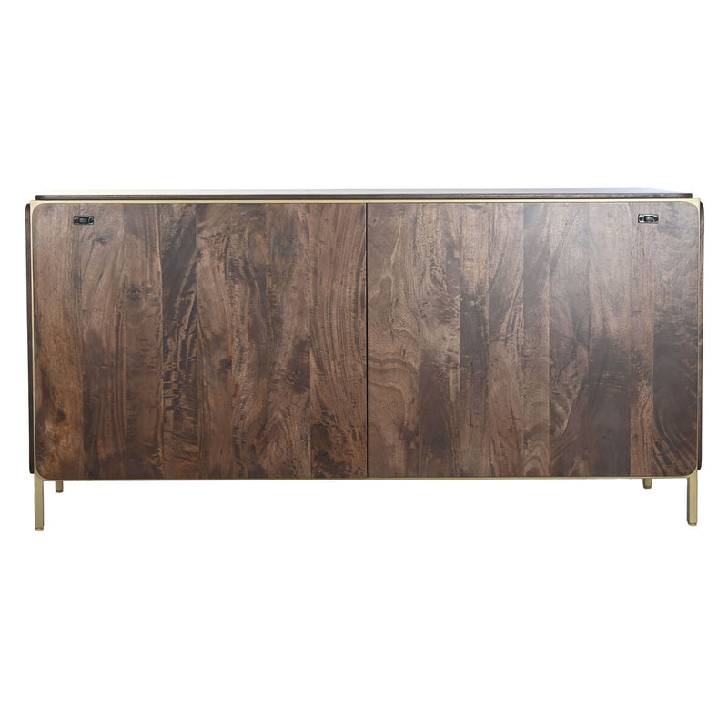 Sideboard DKD Home Decor Brown Steel Mango wood (160 x 40 x 81 cm)