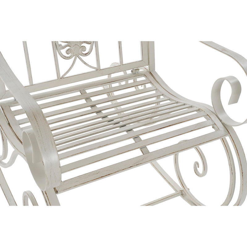 Rocking Chair DKD Home Decor Metal Aluminium White (63 x 89 x 92 cm)