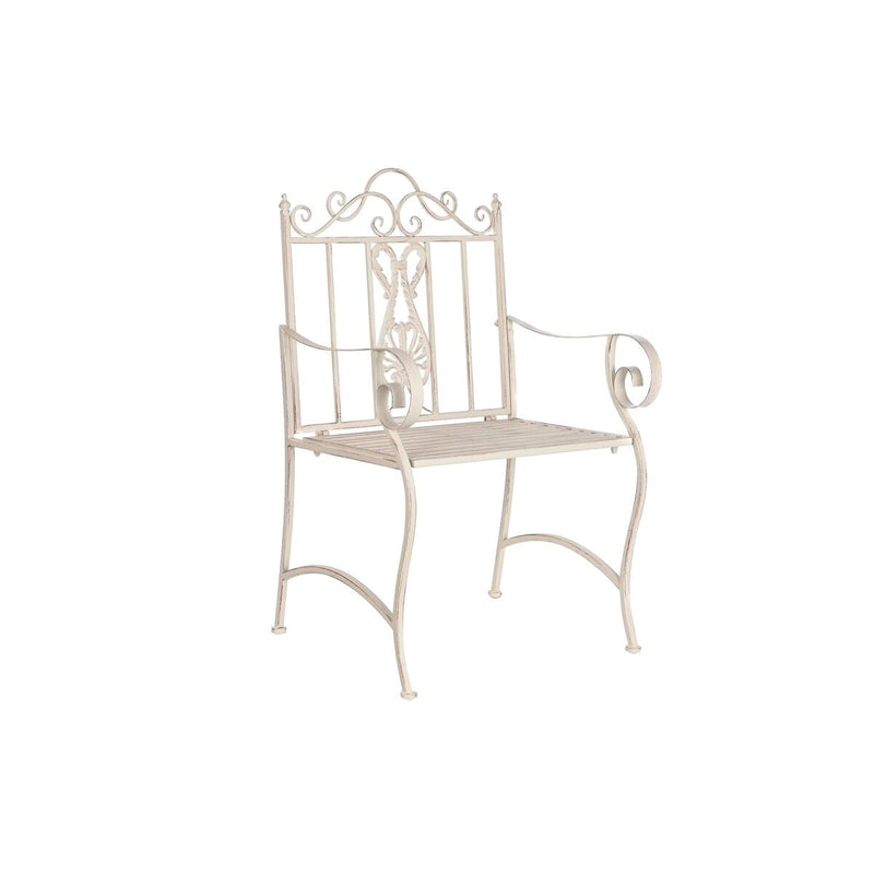 Garden chair DKD Home Decor Metal White (63,5 x 52 x 98 cm)