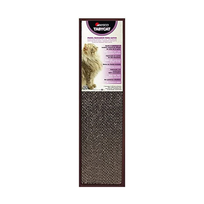 Scratching Post for Cats Nayeco TABY CAT Brown Cardboard (48 x 13 x 4 cm)
