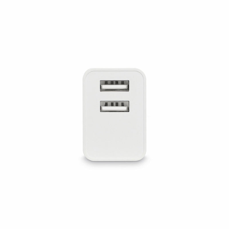 Wall Charger KSIX 2 USB 2.4A White