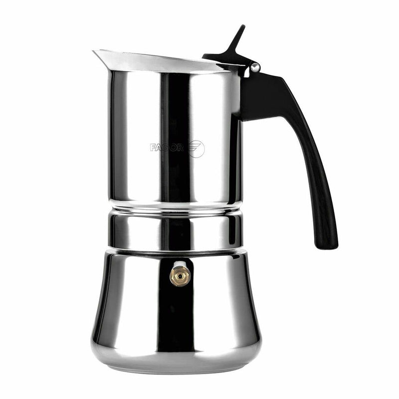 Italian Coffee Pot FAGOR Etnica Stainless steel 18/10 (4 Cups)