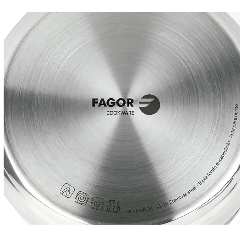 Saucepan FAGOR Silverinox Stainless steel 18/10 Chromed (Ø 12 x 6,5 cm)