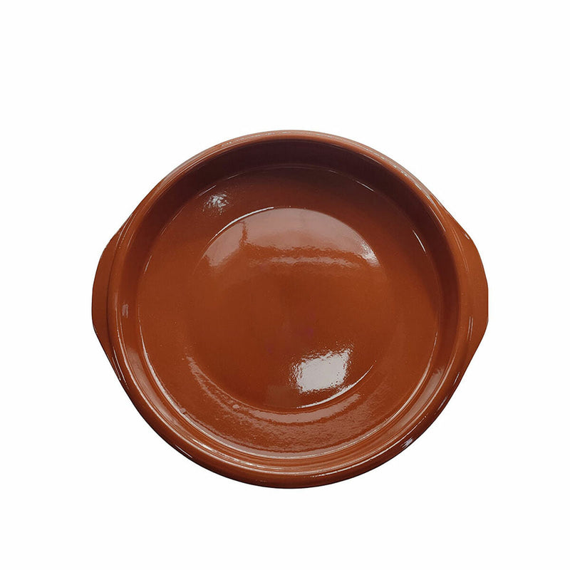 Saucepan Fackelmann With handles Brown Baked clay (33,5 x 31 x 6 cm)